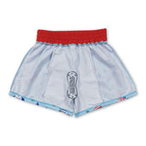 Red blue crab 4th of july boy swim trunks