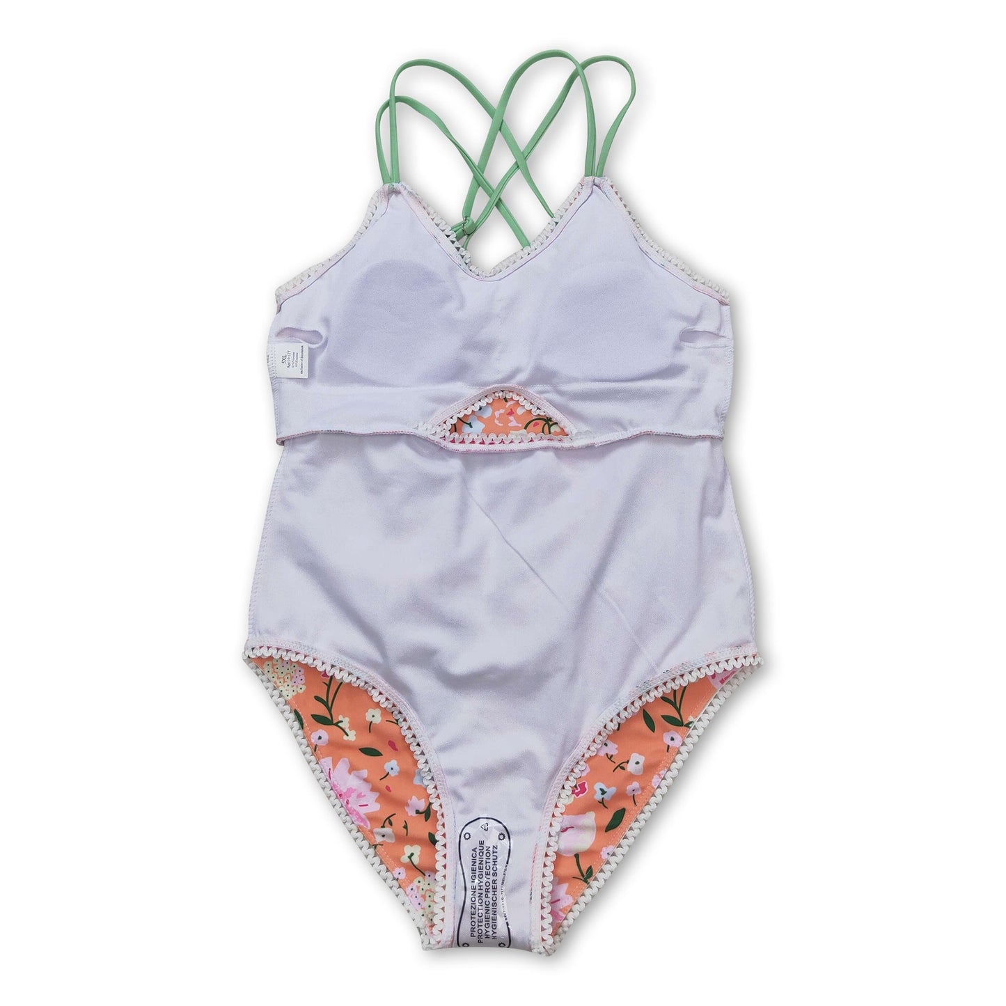 Flowers girls one pc summer swimsuit