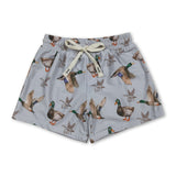 Duck print baby boys summer swim trunks