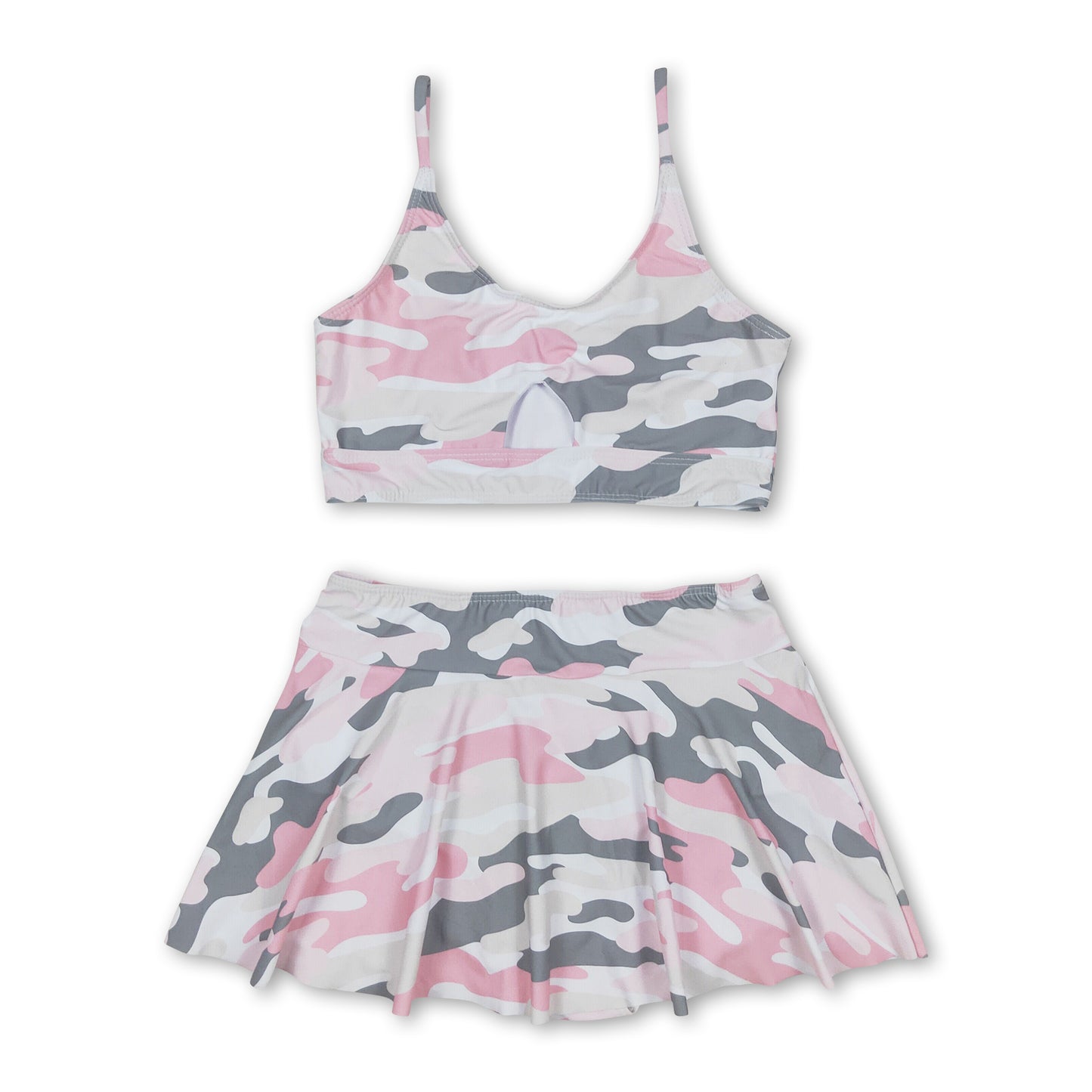 Pink camo 2 pcs mommy and me girls summer swimsuit