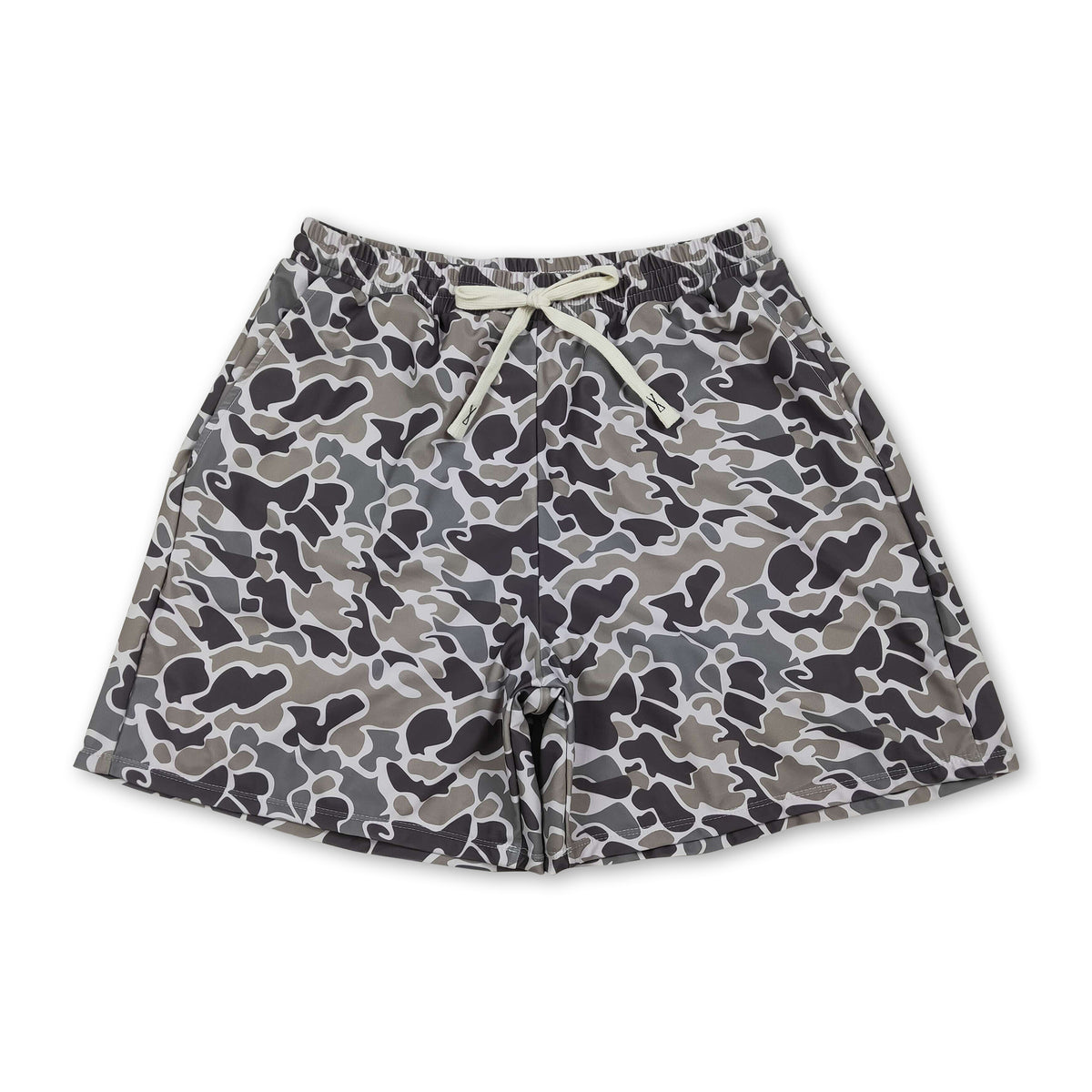 Camo print adult men summer swim trunks – Yawoo Garment