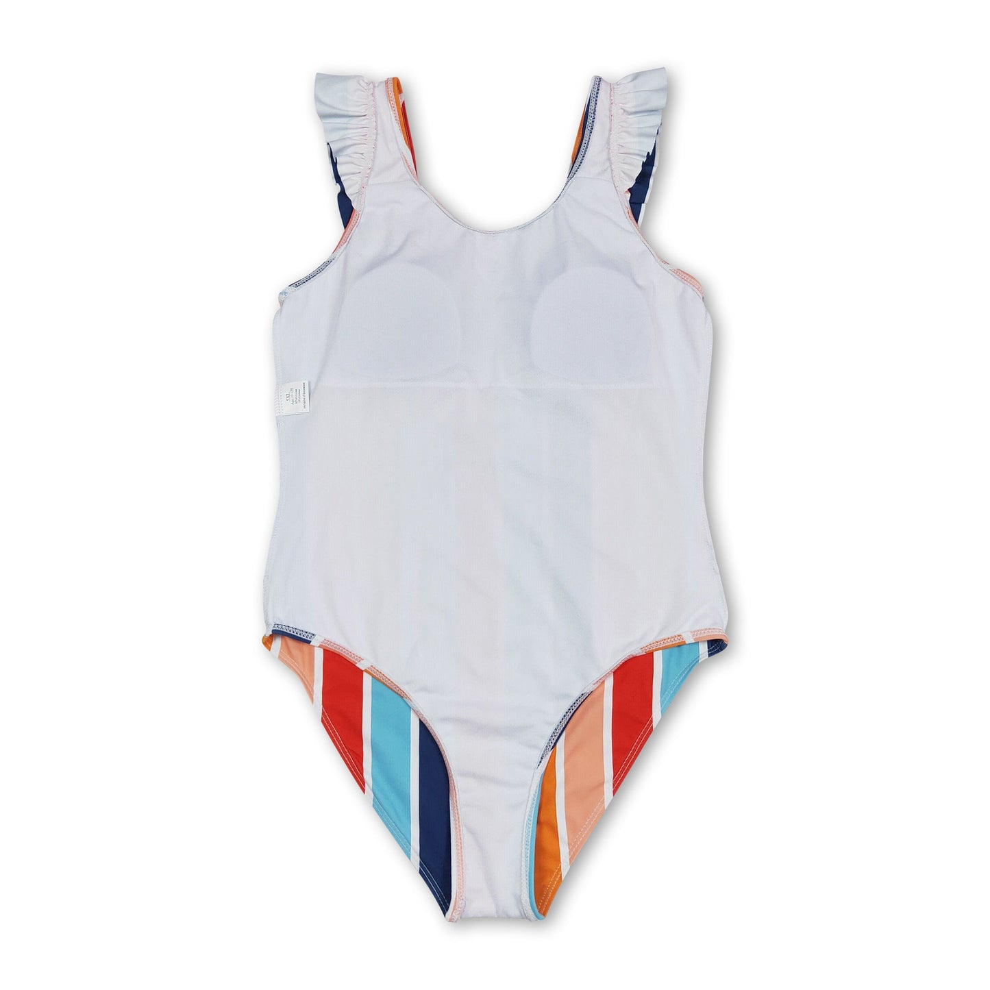 Stripe mommy and me kids girls summer swimsuit