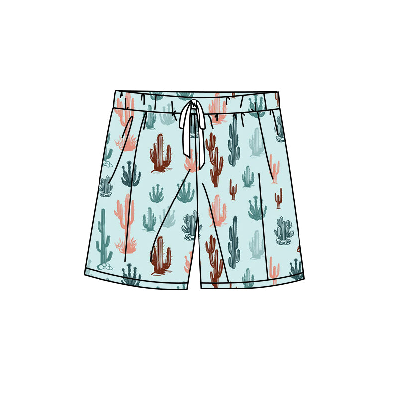 Cactus western adult men 4th of july swim trunks