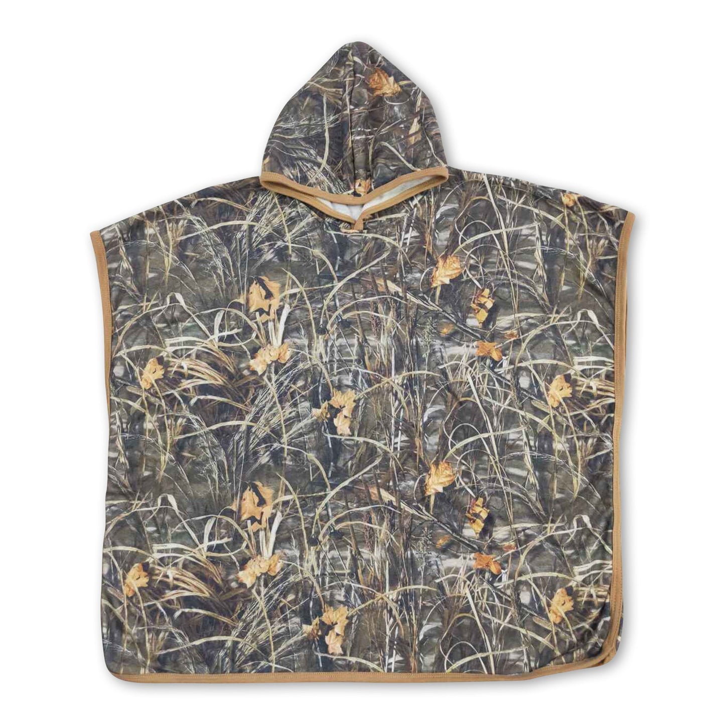 Brown camo hooded baby kids swimming cover up