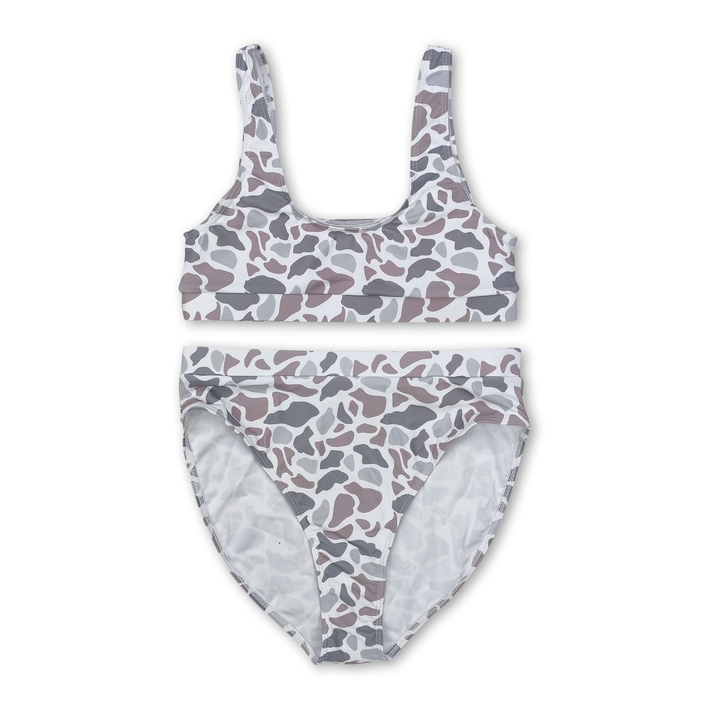 Grey camo adult women summer swimsuit