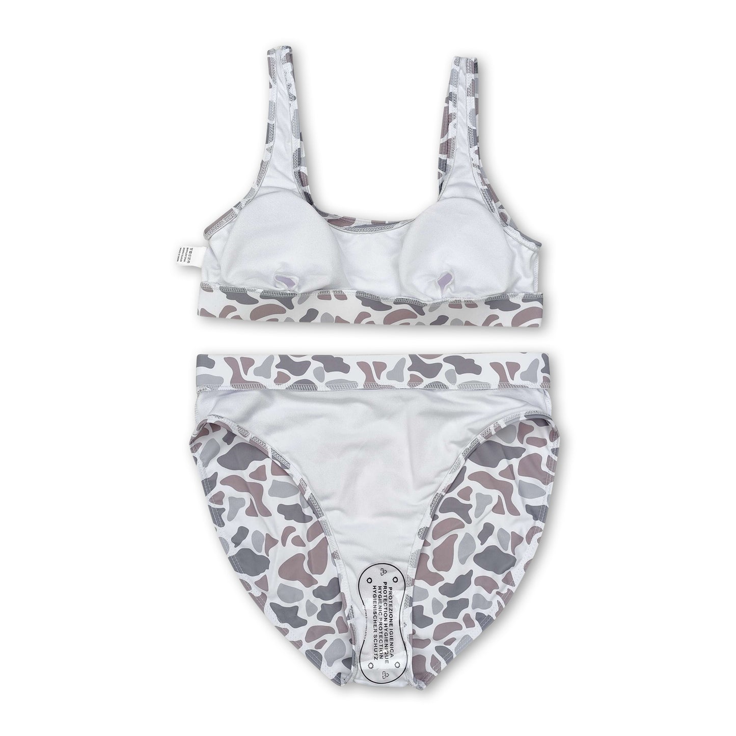 Grey camo adult women summer swimsuit