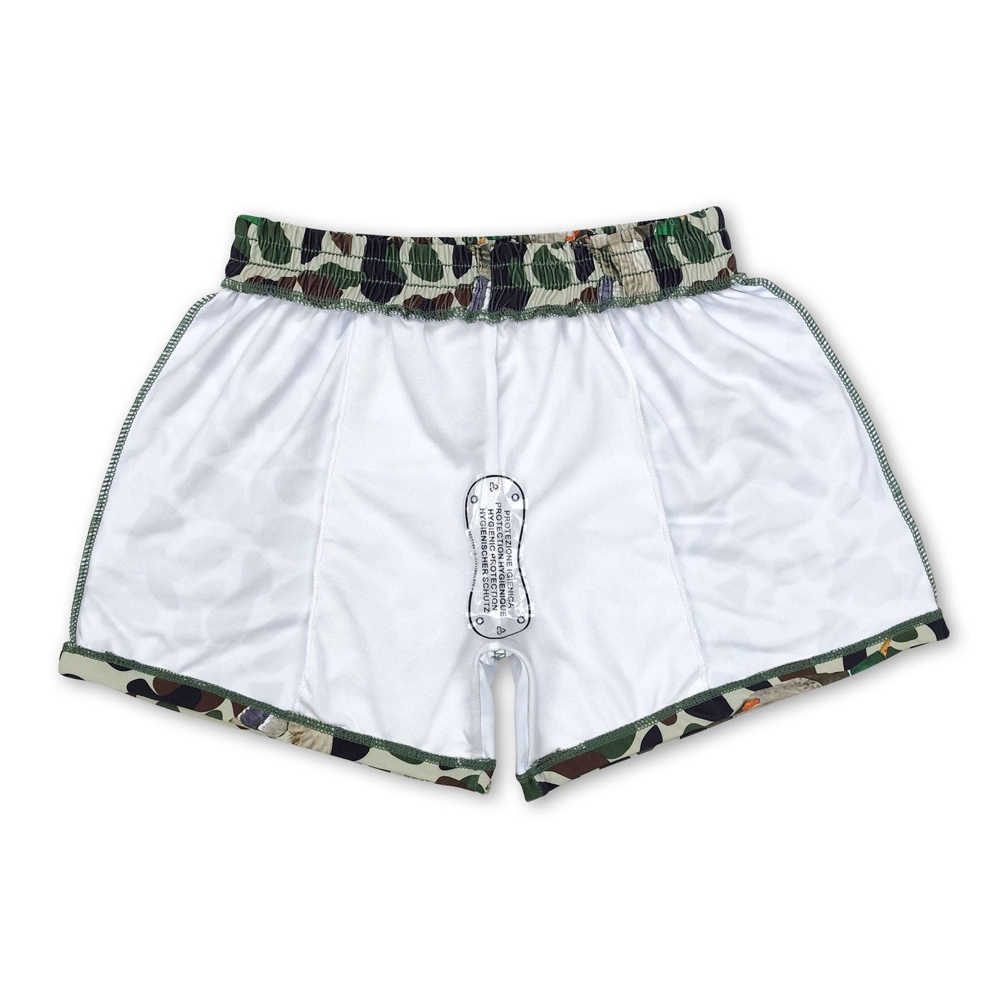 Camo duck kids boys summer swim trunks