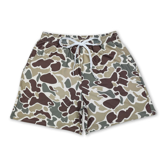 Camo summer adult men swim trunks