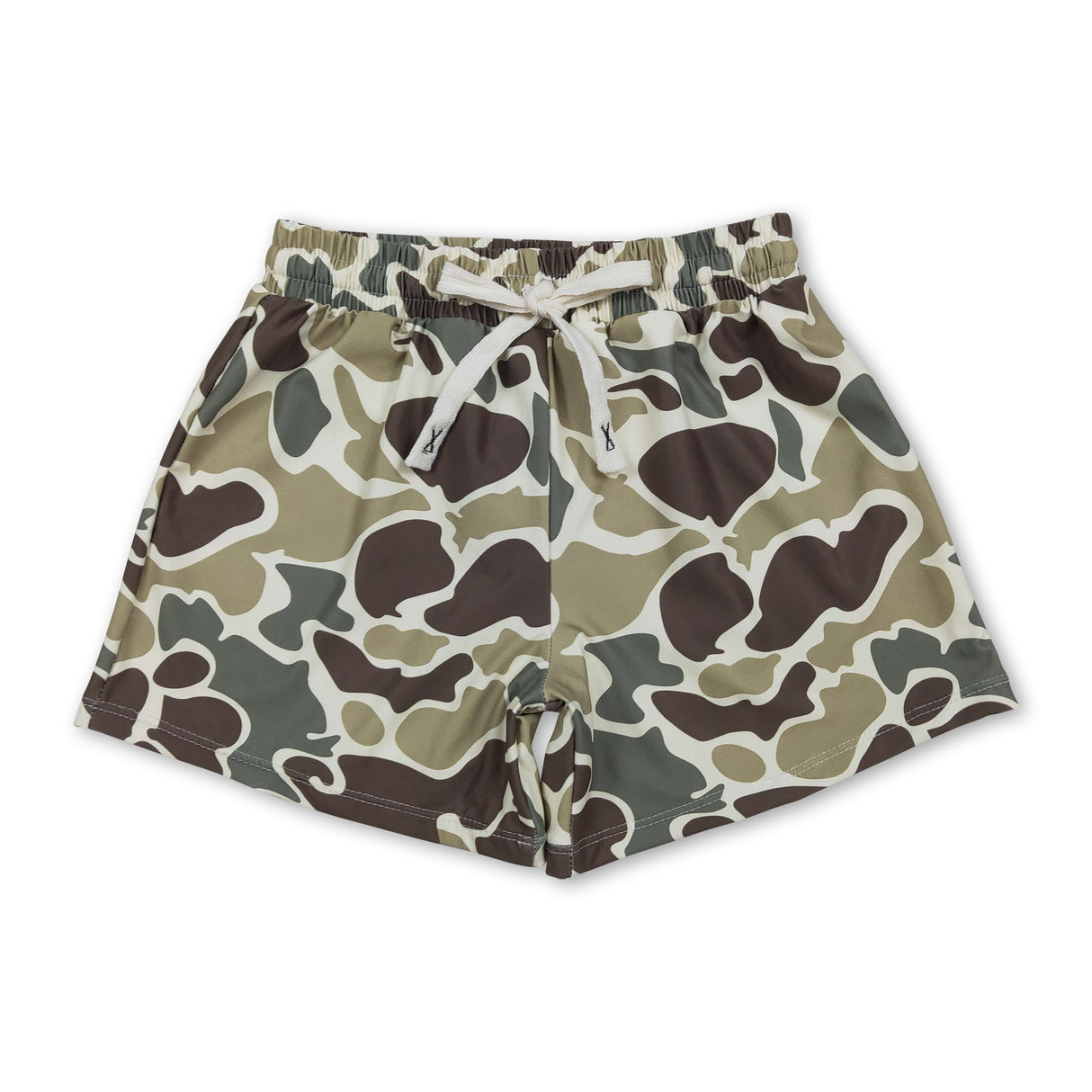 Camo kids boys summer swim trunks