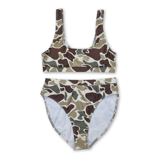 Camo adult women summer swimsuit