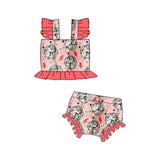 Pink thunder western kids girls 2 pcs summer swimsuit