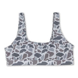 Grey camo adult women summer swim top