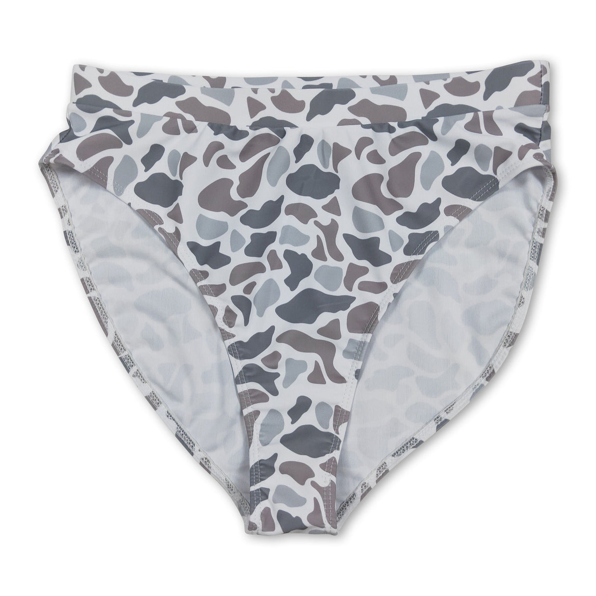 Grey camo adult women summer swim bottom