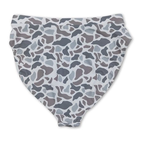 Grey camo adult women summer swim bottom
