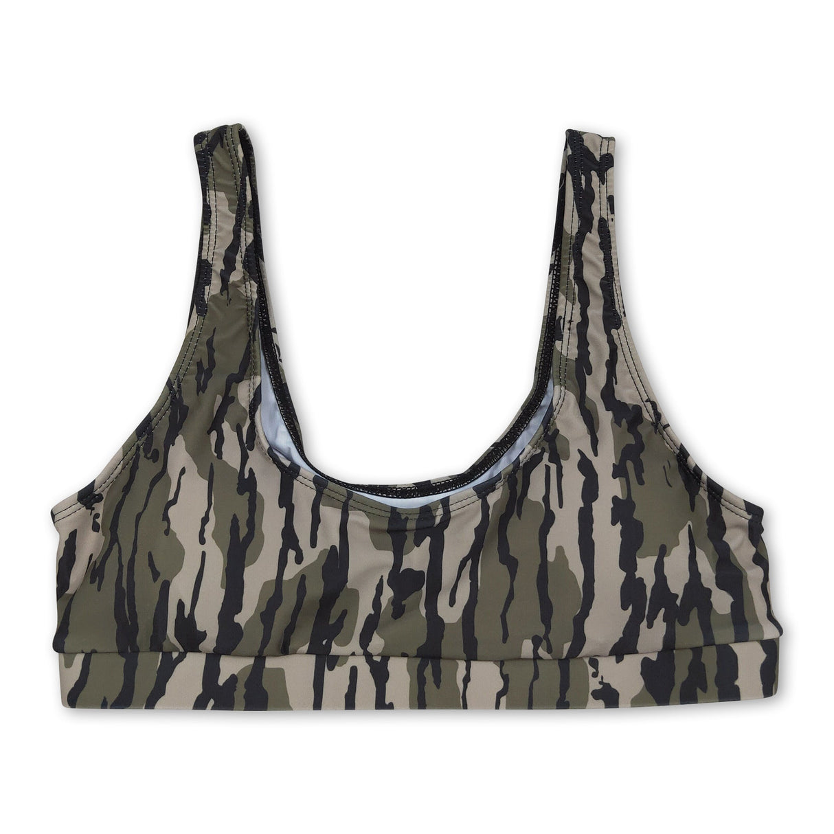 Camo adult women summer swim top