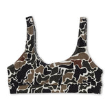 Dark camo adult women summer swim bottom