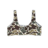 Camo adult women summer swim top