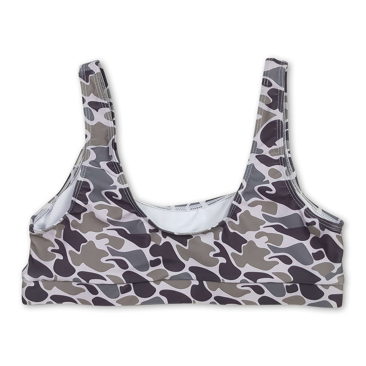 Camo sleeveless adult women summer swim top