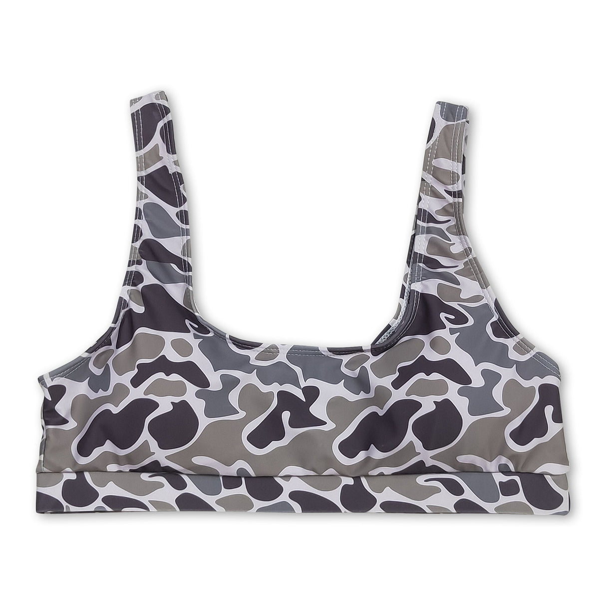 Camo sleeveless adult women summer swim top