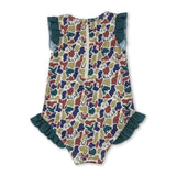 Ruffle camo deer duck fishing hunting baby girls swimsuit