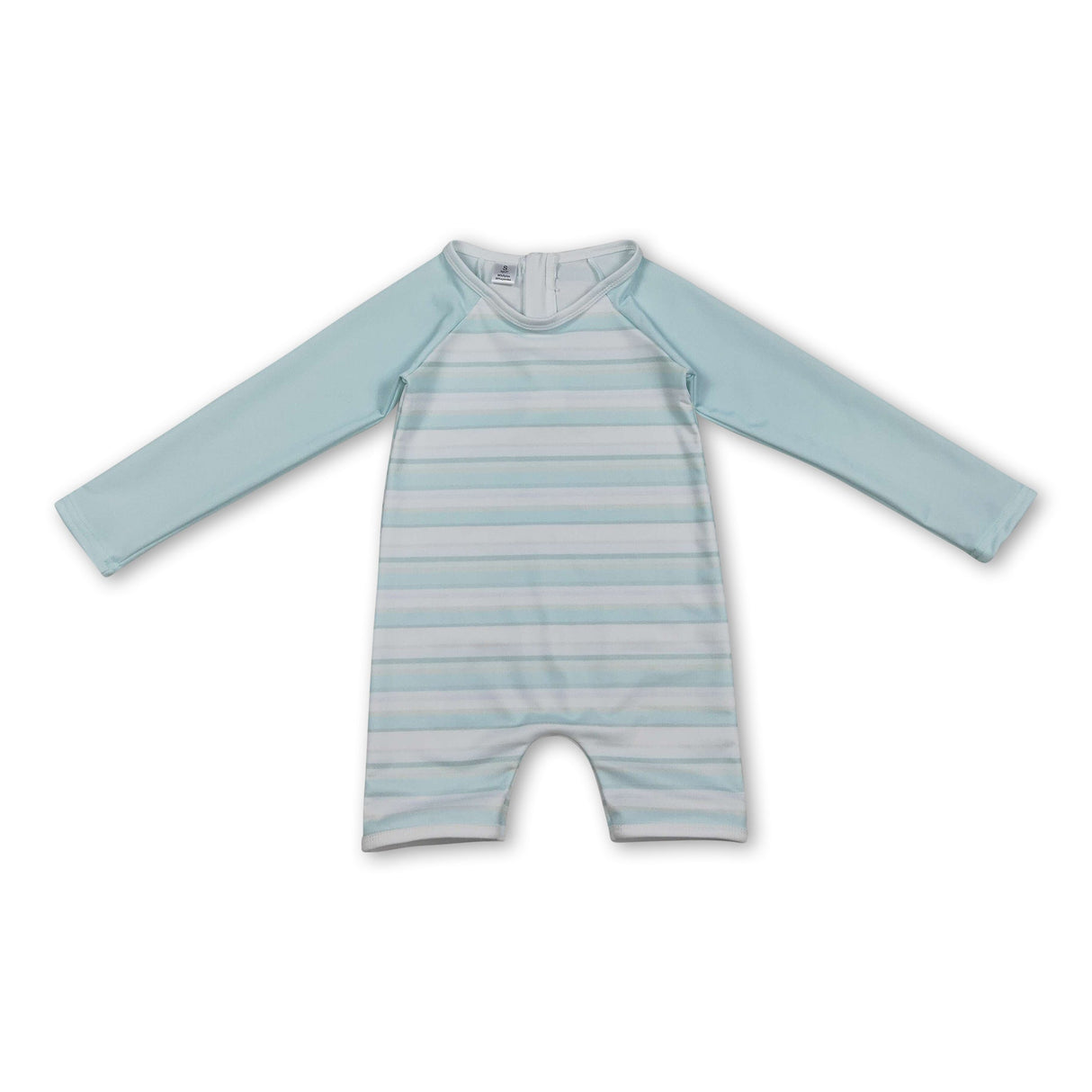 Long sleeves stripe baby boy summer swimsuit