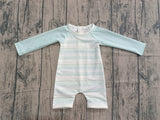 Long sleeves stripe baby boy summer swimsuit
