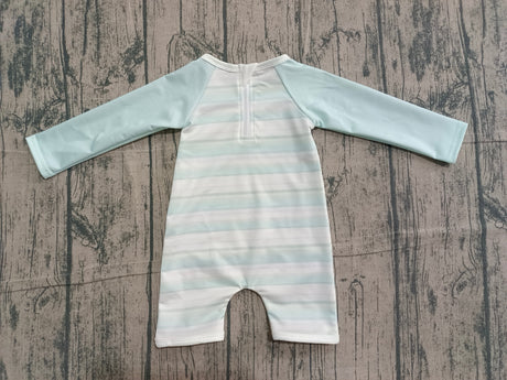 Long sleeves stripe baby boy summer swimsuit