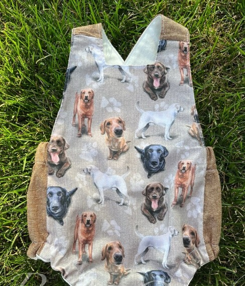 Dog sleeveless baby boy summer romper