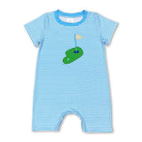 Short sleeves stripe golf baby boy summer romper