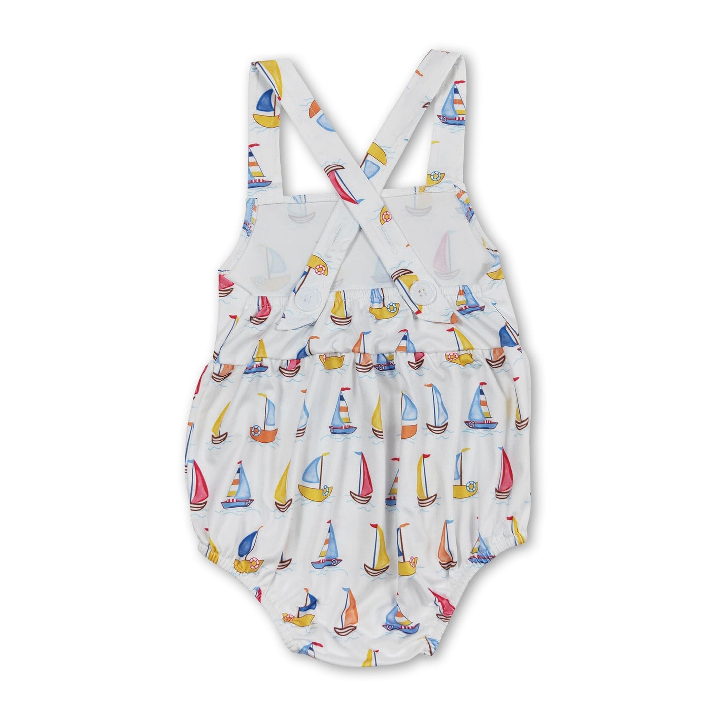 Sleeveless boat baby boys summer romper