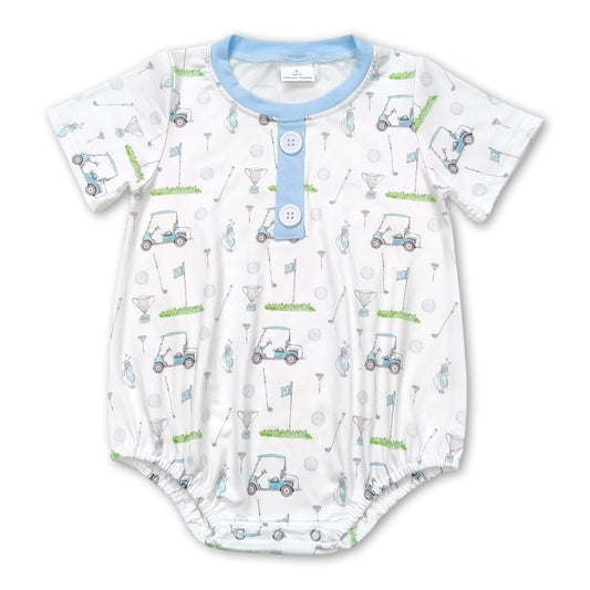 Short sleeves golf baby boys summer romper