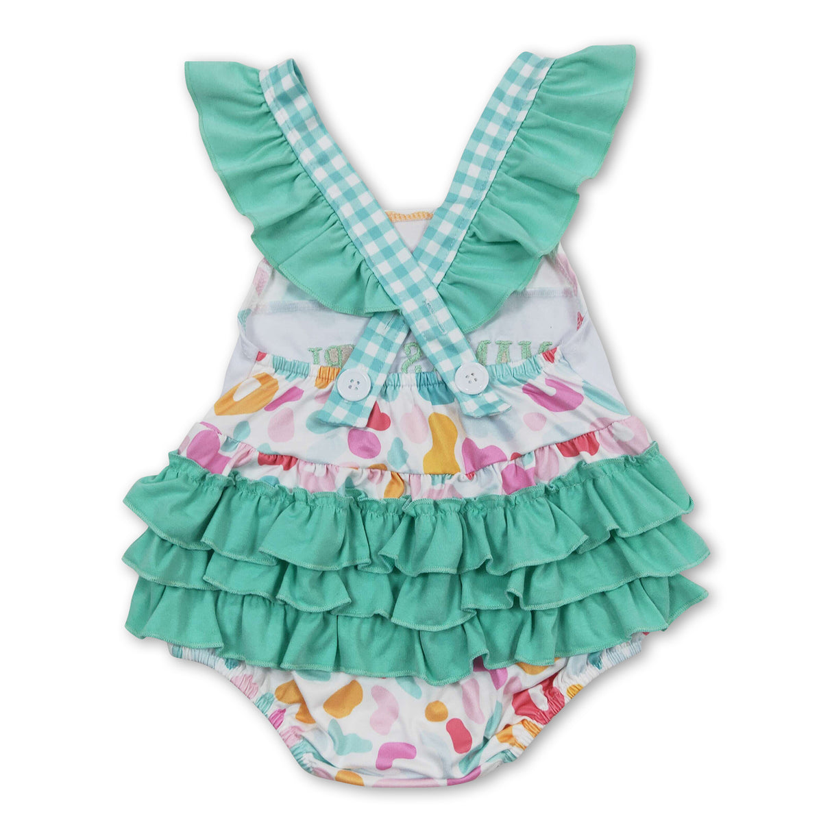 Mama's girl leopard baby kids romper