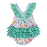 Mama's girl leopard baby kids romper