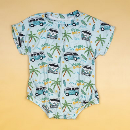 Short sleeves baby kids summer beach romper