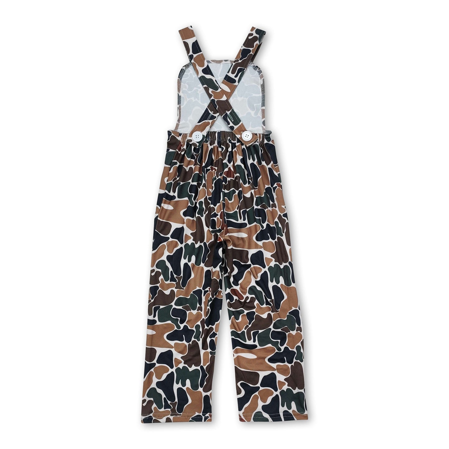 Straps dark camo baby boys hunting overalls