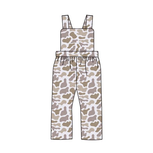 Straps khaki camo baby boys hunting overalls