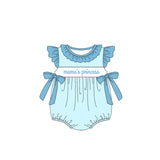 Flutter sleeves mama's princess baby girls romper