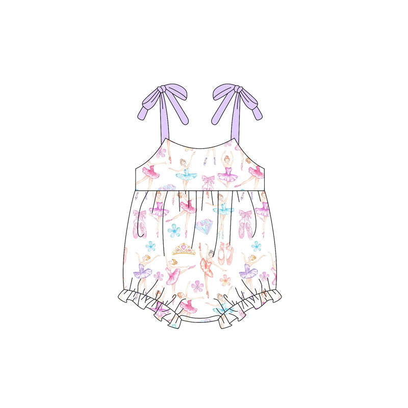 Straps dance shoes baby girls summer romper
