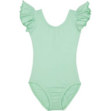 Mint flutter sleeves baby girls summer romper