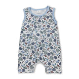 Sleeveless boots lure fishing baby boy romper