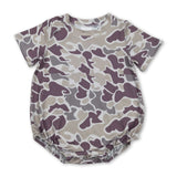 Short sleeves camo baby boy summer romper