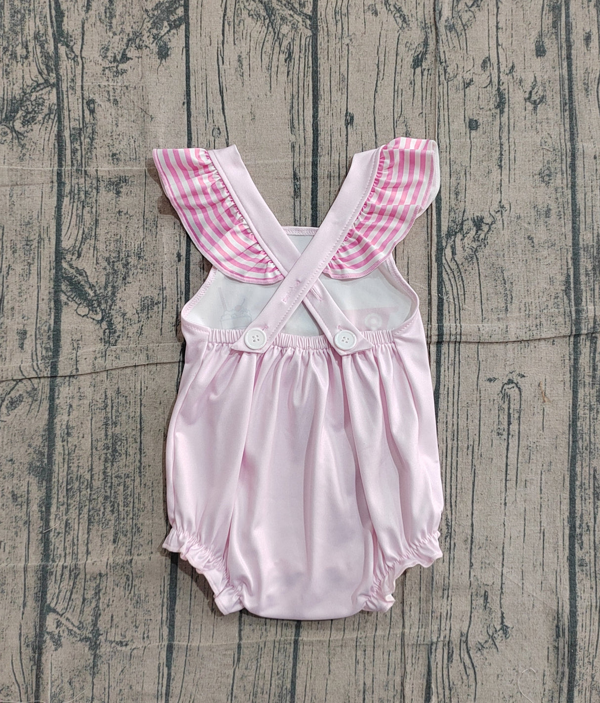 Flutter sleeves best day ever chicken fries baby girl romper