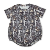 Short sleeves camo pocket baby boy summer romper