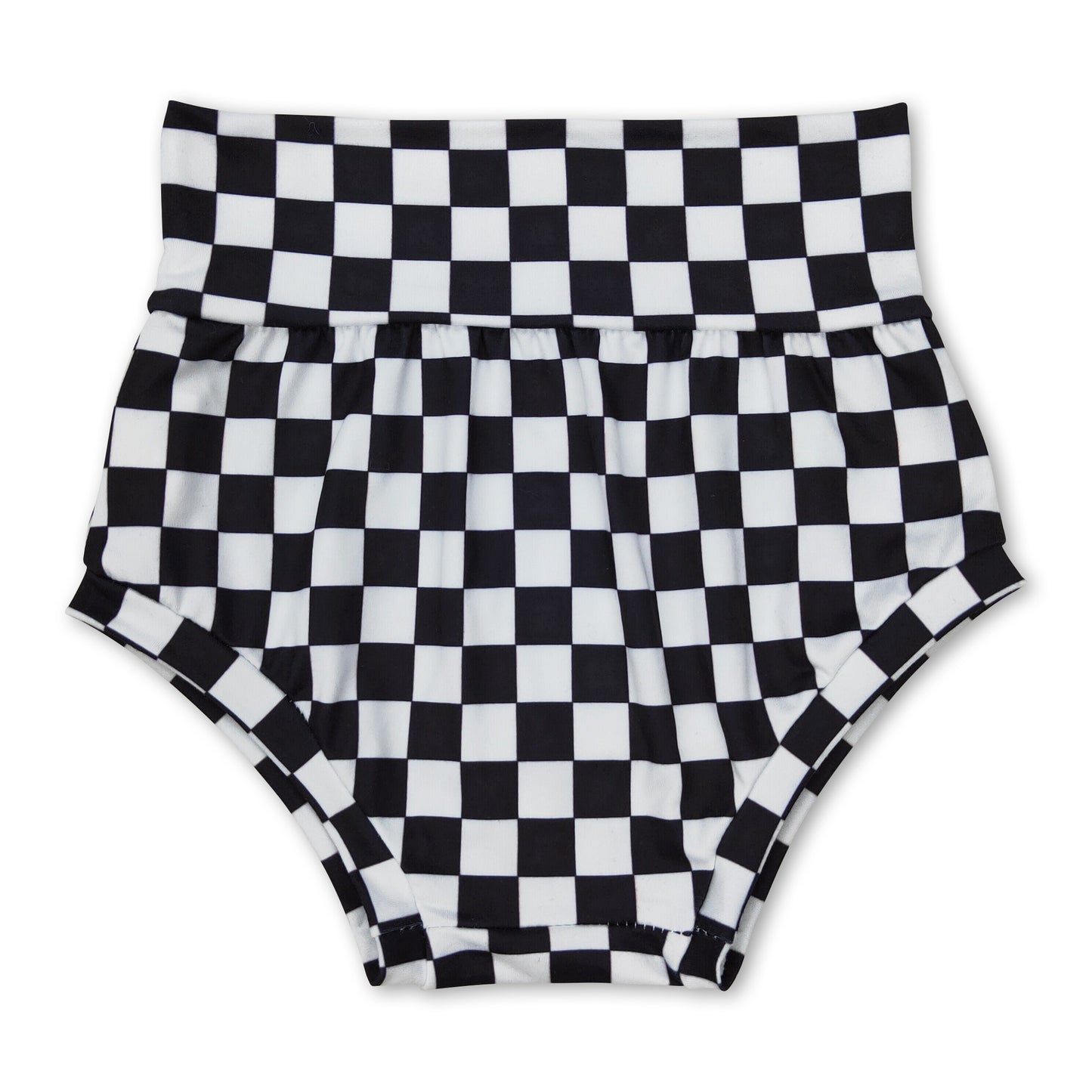 Black plaid baby kids bummies