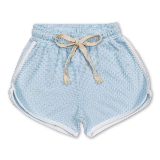 Light blue kids girls summer shorts