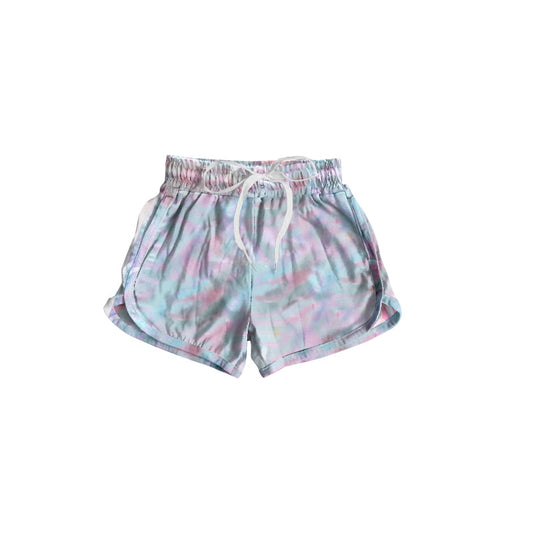 Tie dye baby girls summer shorts