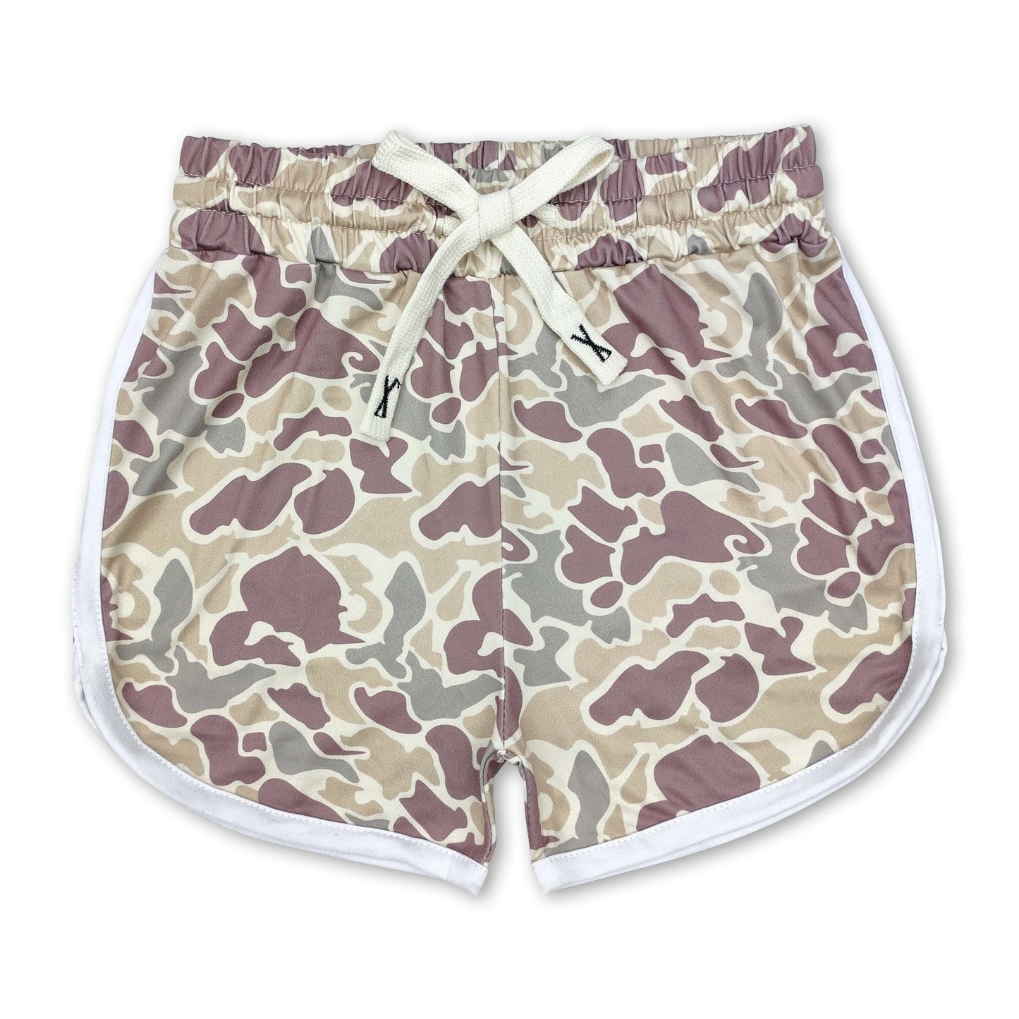 Camo print kids girls summer shorts