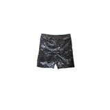 Grey leopard baby girls summer shorts