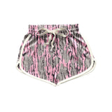 Pink camo adult women summer shorts