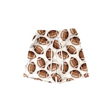 Brown football pockets toddler boys shorts
